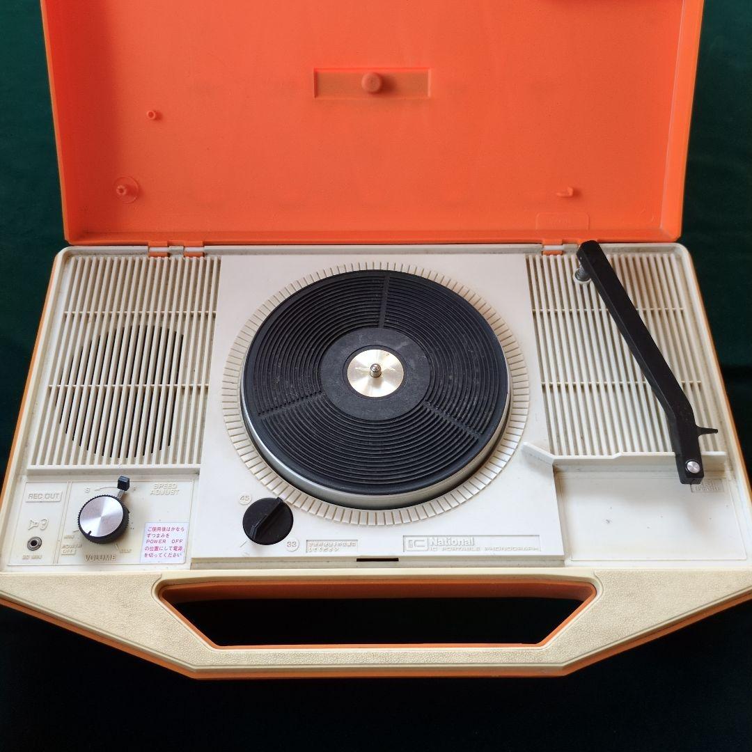 National ナショナル ポータブル レコードプレーヤー SF 338