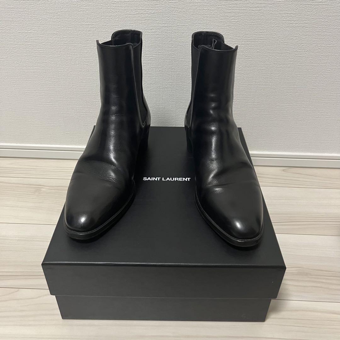【極美品】SAINT LAURENT クラシックワイアット40 チェルシーブーツ