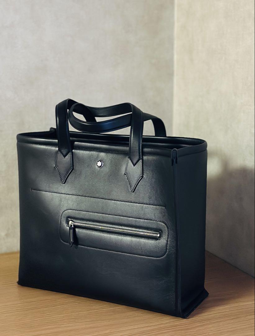 【新品】MONTBLANC　レザートートバッグ（カーフレザー）　希少品