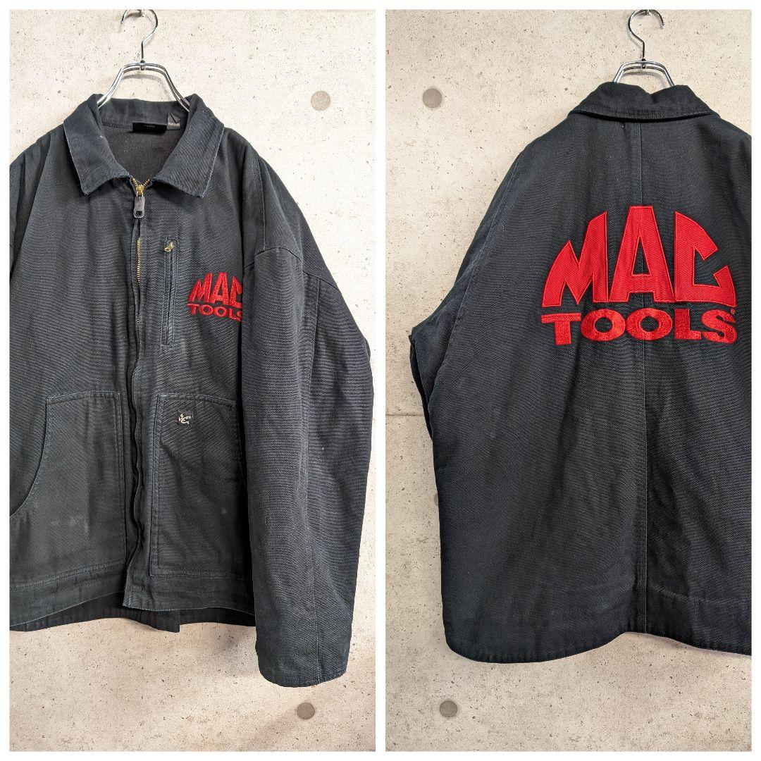 CHASE ダック地 ジャケット L 黒 MAC TOOLS NASCAR