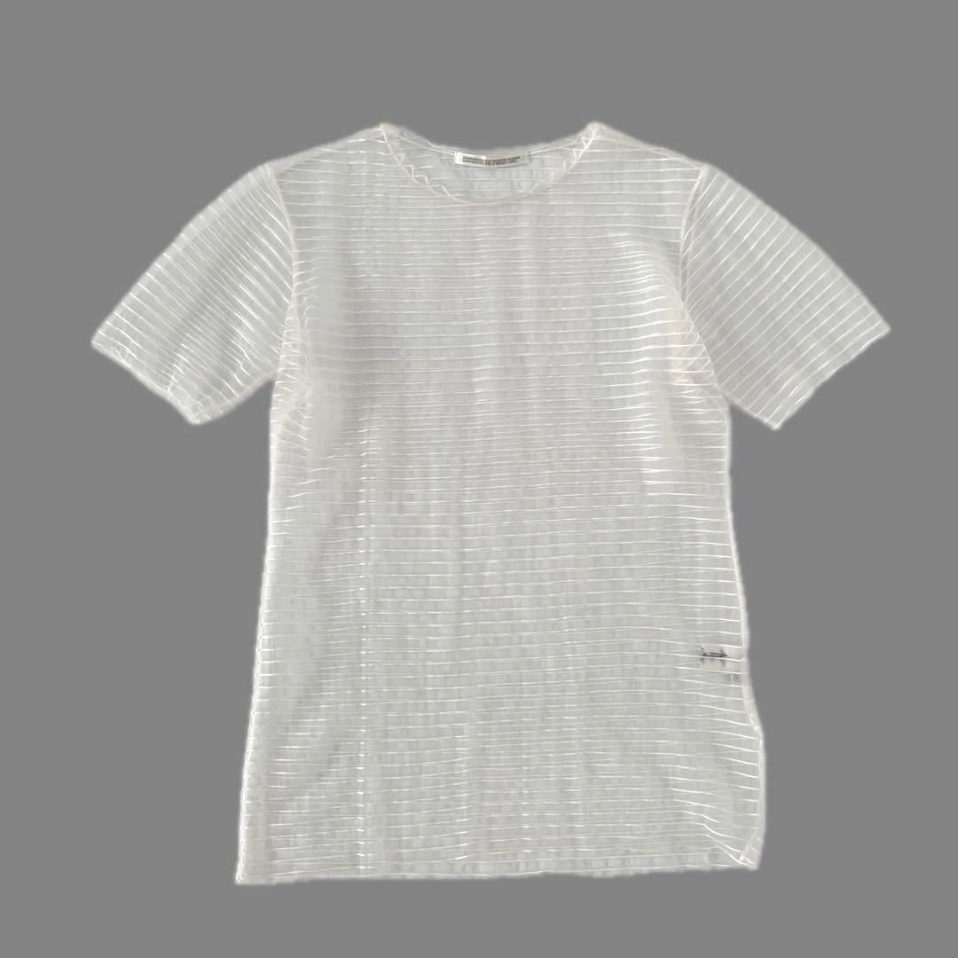 美品 Yohji Yamamoto ヨウジヤマモト シアーメッシュカットソー