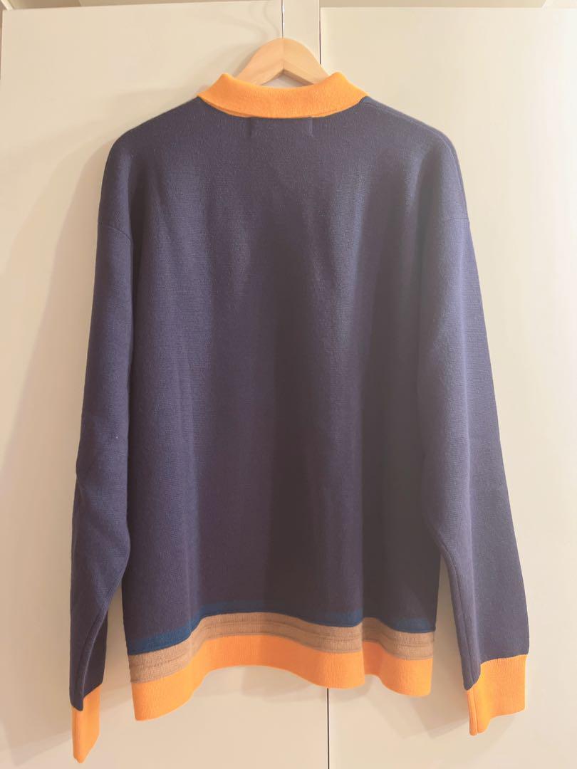 トップス F-LAGSTUF-F / STRIPE KNIT CARDIGAN