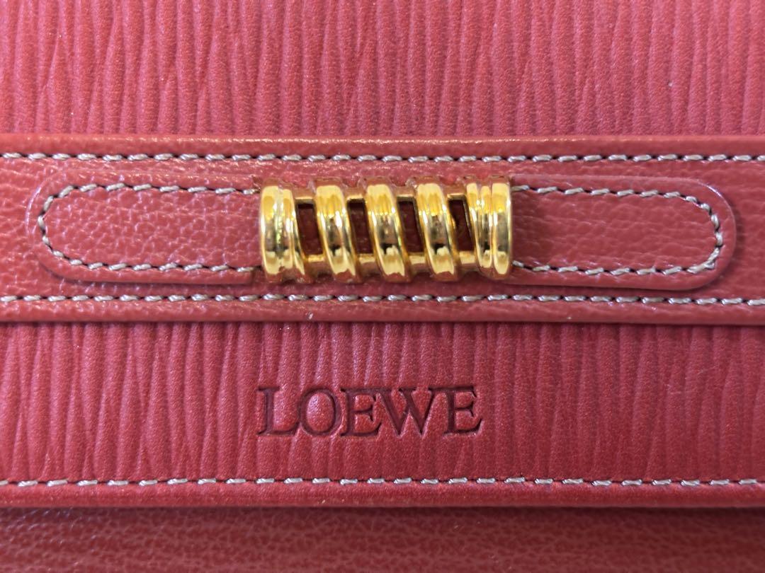 希少 良品 LOEWE ロエベ Wホック 長財布 ベラスケス ツイスト金具 希少美品 LOEWE ロエベ ベラスケス ツイスト ヴィンテージ W