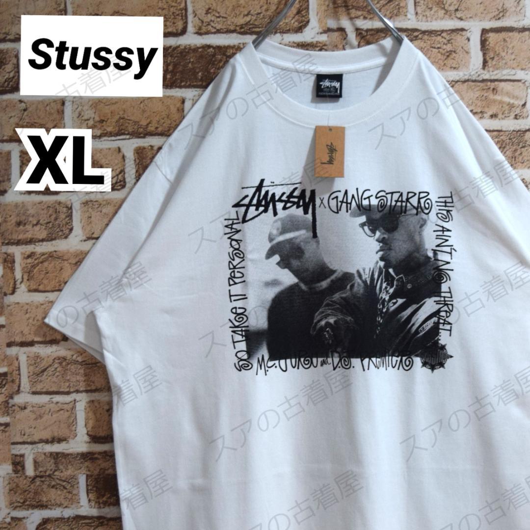 《ステューシー》正規・新品タグ　ギャングスター　白　XL　Tシャツ