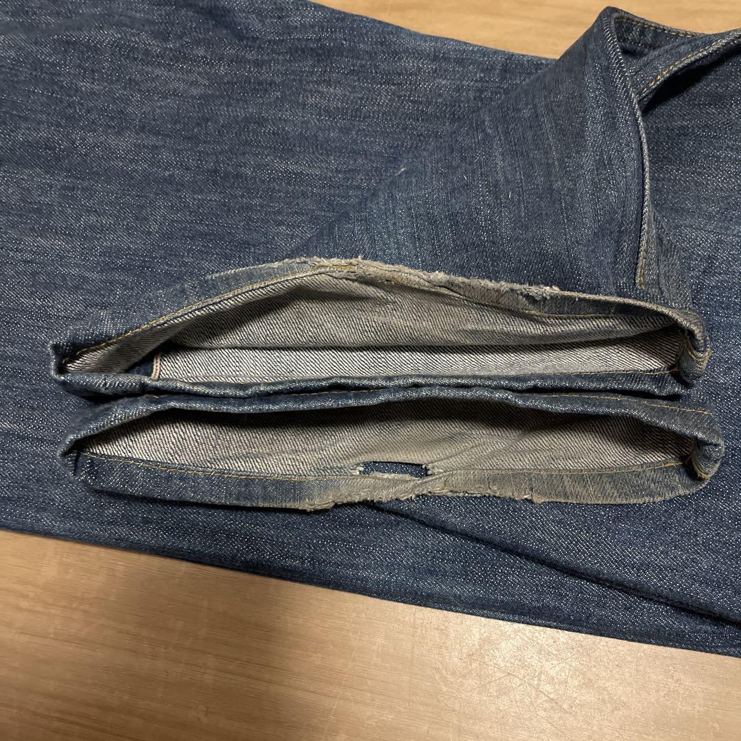 LEVI'S 501 BIGE 米国製 赤耳 シンチバック W30 x L34 - メルカリ