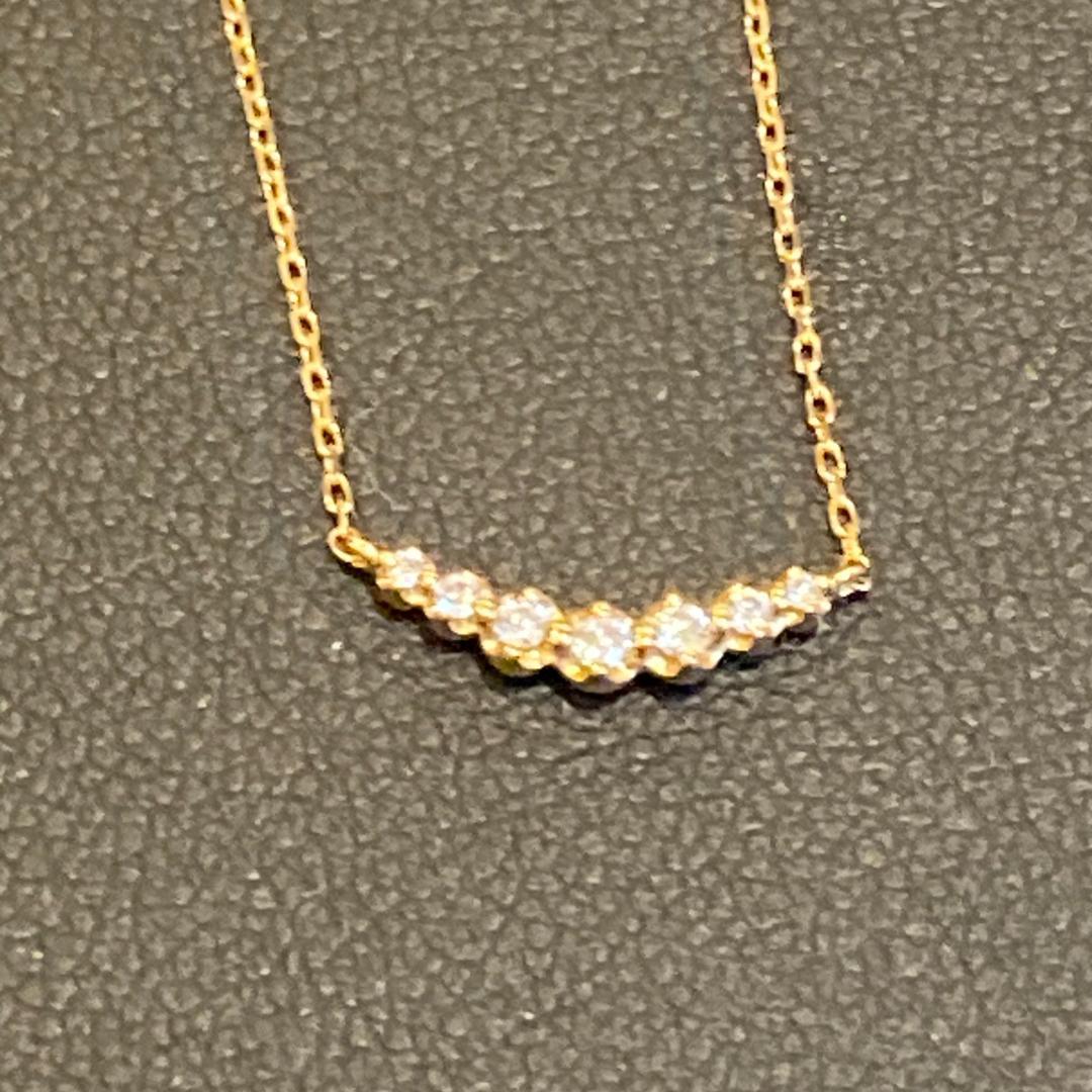 未使用品] 4℃ ヨンドシー ネックレス K18 ダイヤ首回約40センチ前後