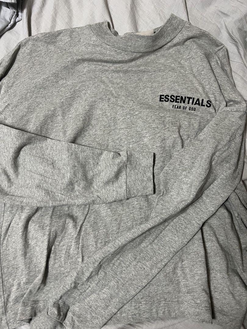 ESSENTIALS YEAR OF GOD 長袖Tシャツ グレー