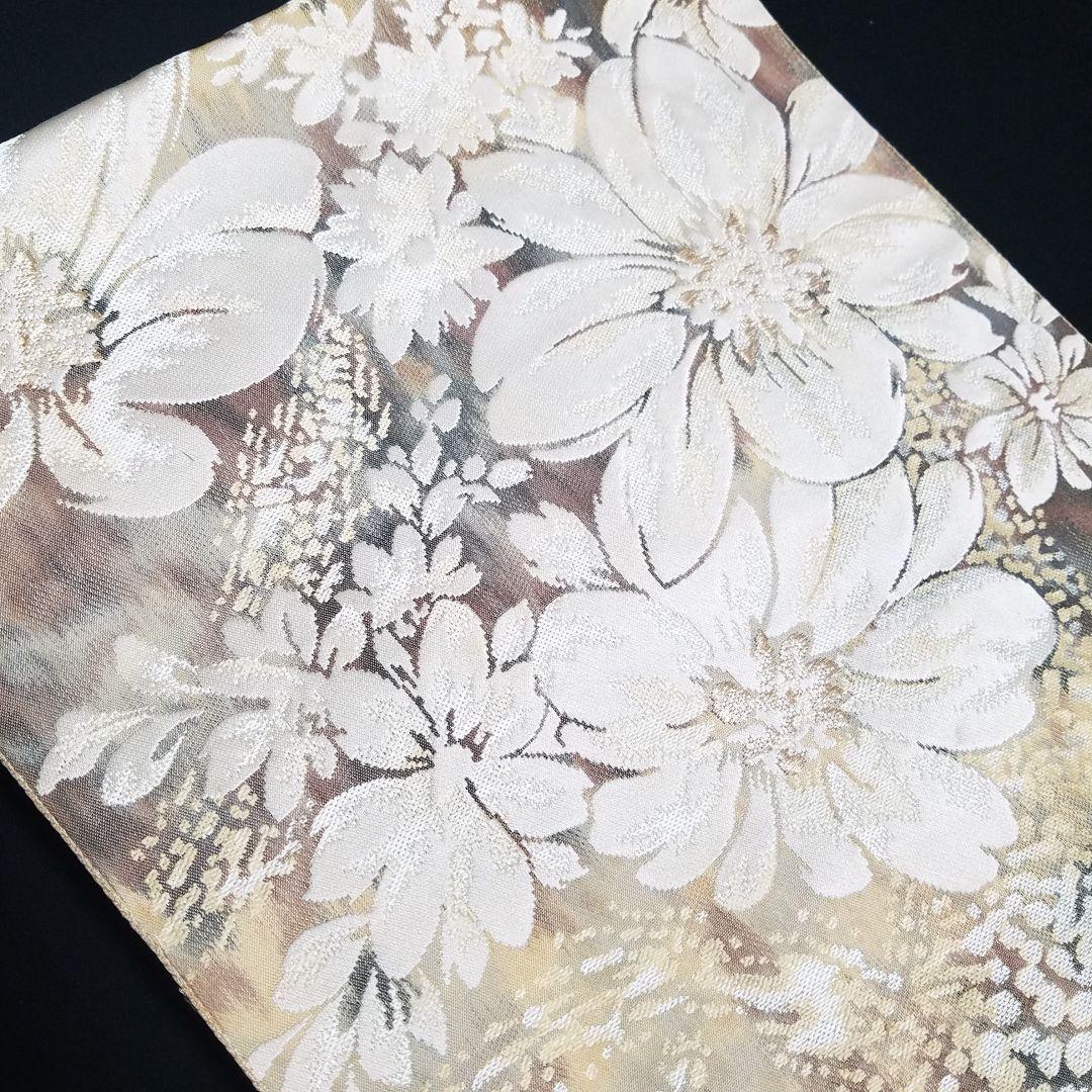 西陣塩瀬 髭紬綴れ着用傷や汚れあり