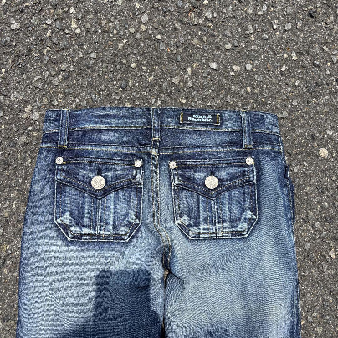 パンツ 00s archive y2k grunge flare denim 00s archive grunge flare denim y2k 刺繍 - メルカリ