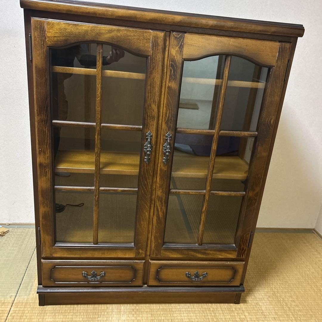 Karimoku カリモクコロニアル キャビネット ショーケース サイド