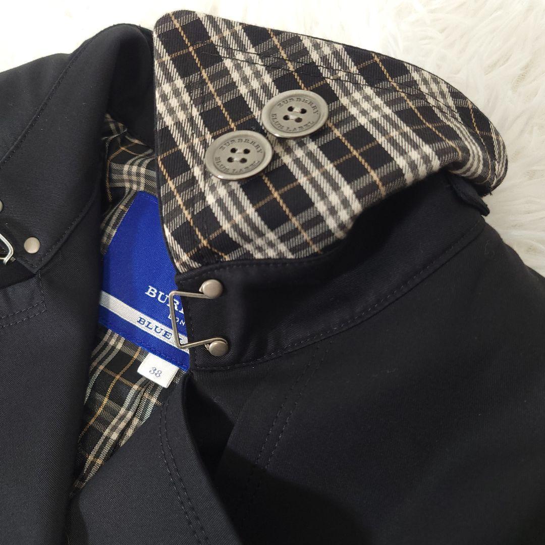 【美品✨】バーバリーブルーレーベル　トレンチコート　ベルト付　ノバチェック