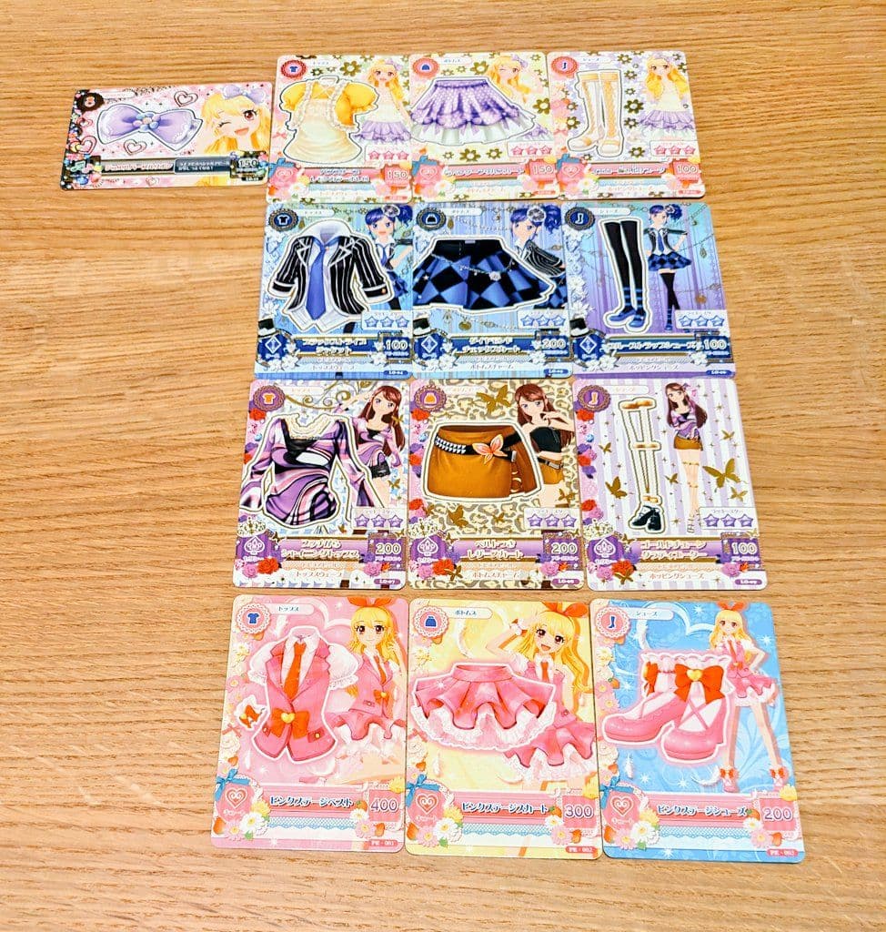 アイカツ 稼働前カードコンプリートセット ロケテストやや傷や汚れあり