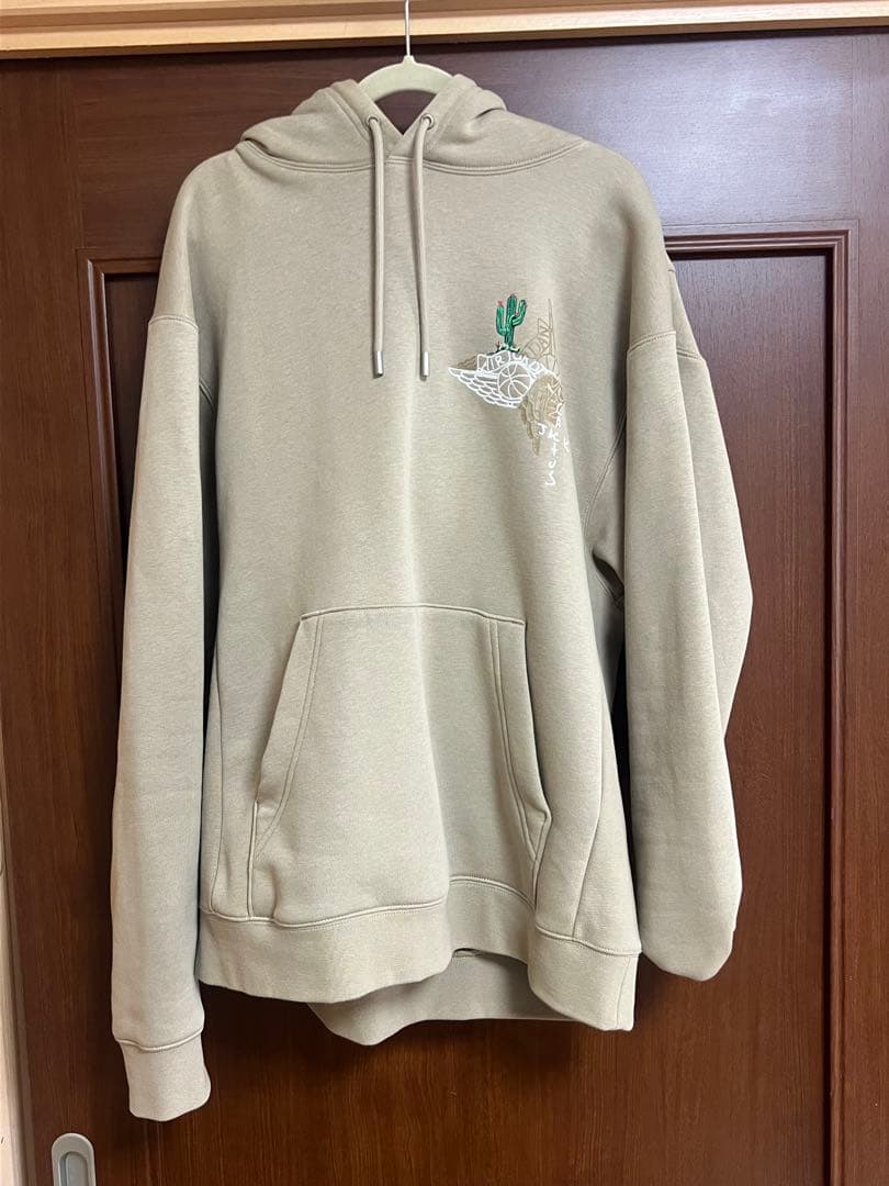Travis Scott Jordan ベージュ オーバーサイズ パーカー Travis Scott Jordan ベージュ オーバーサイズ パーカー