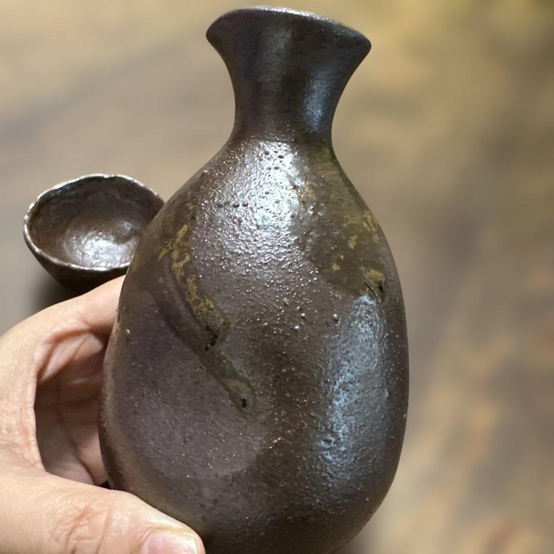 備前焼 陶器製徳利とお猪口セット - メルカリ