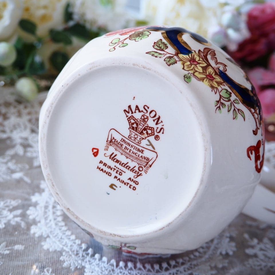 極美品　メイソンズ　ブルーマンダレイ　ミルクジャグ15cm　F1