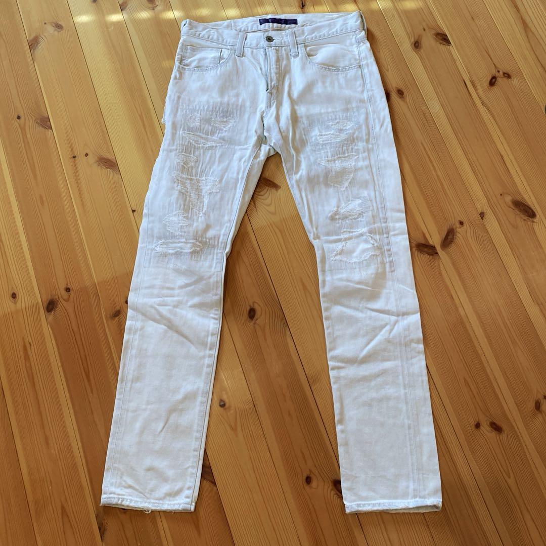 DENIM BY VANQUISH&FRAGMENTダメージデニム　30インチ
