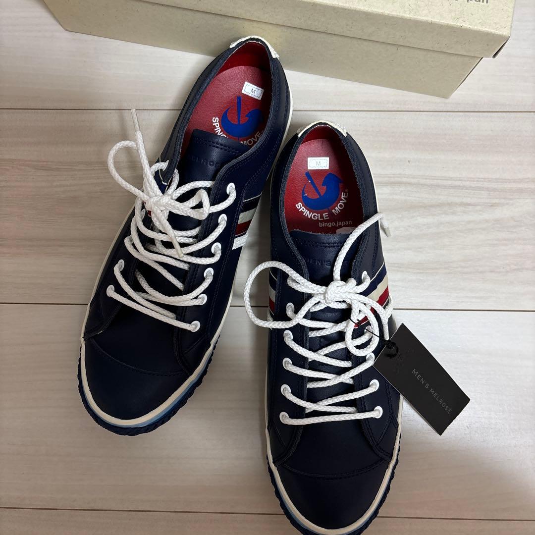 スピングルムーブ メンズメルローズ スニーカー　コラボ