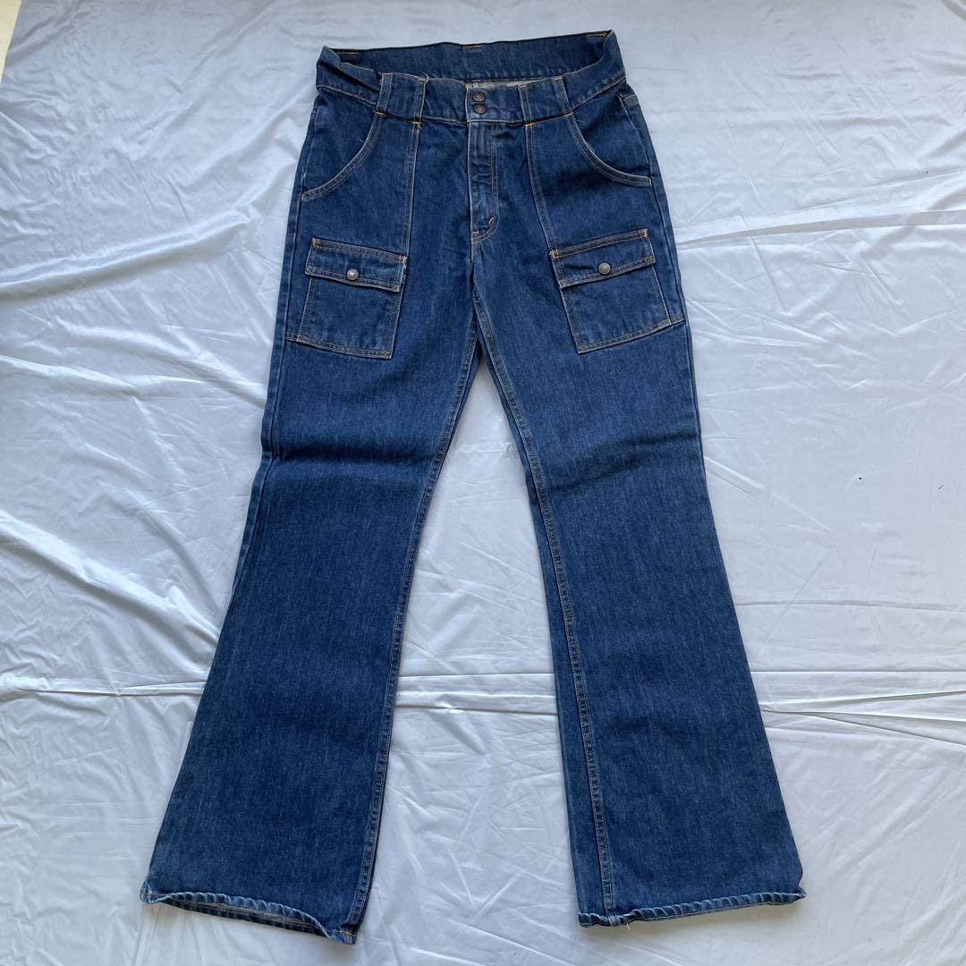 リーバイスＬevi's75206ブッシュデニムW34ブーツカットビッグＥ裾幅27