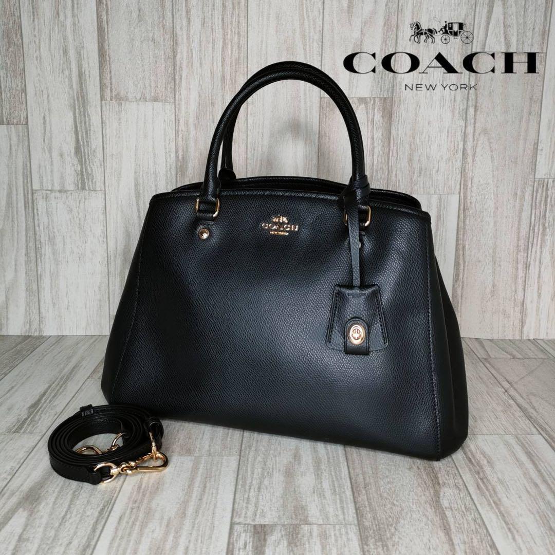50 COACH コーチ　レザー　2WAY ハンドバッグ　ショルダーバッグ