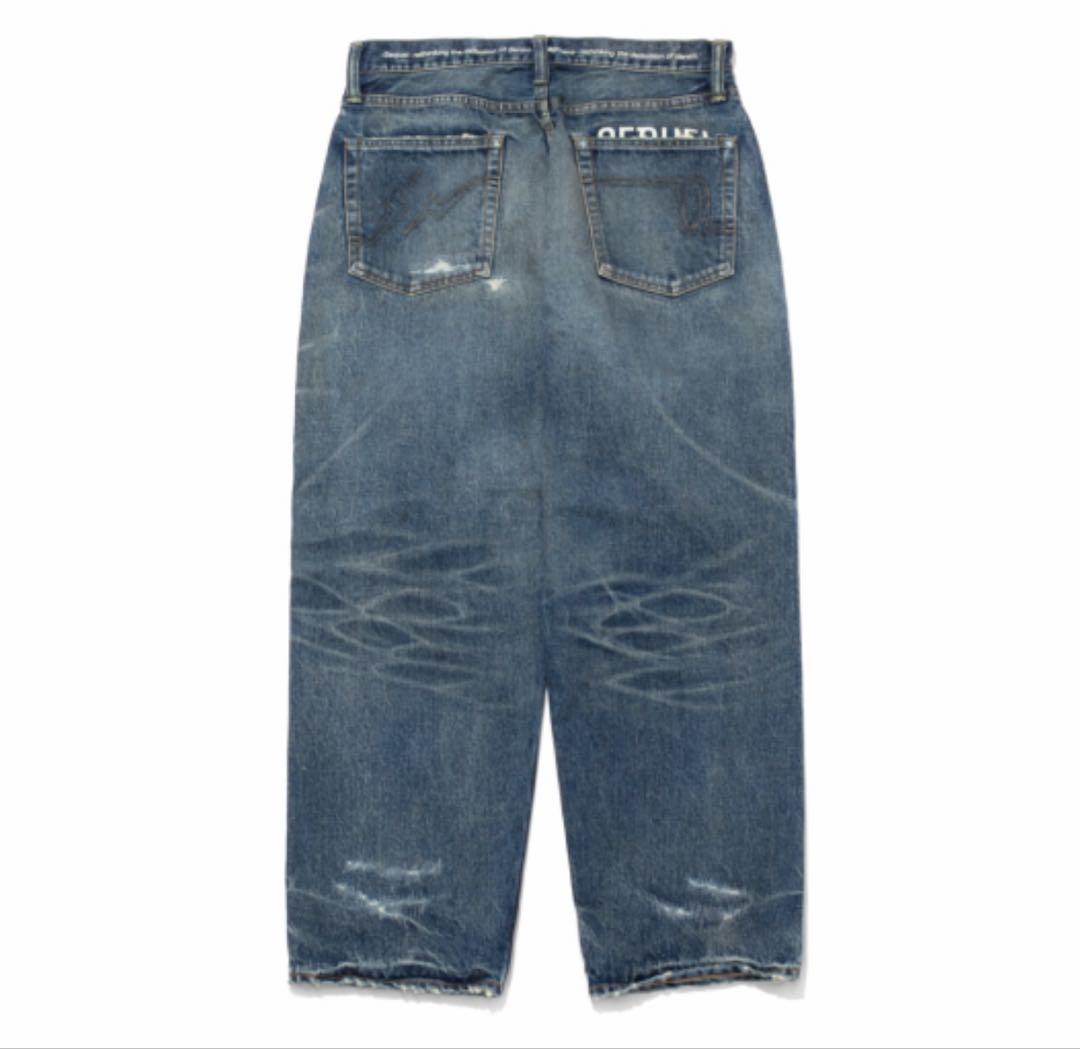 パンツ FRAGMENT SEQUEL DAMEGE DENIM PANTS L