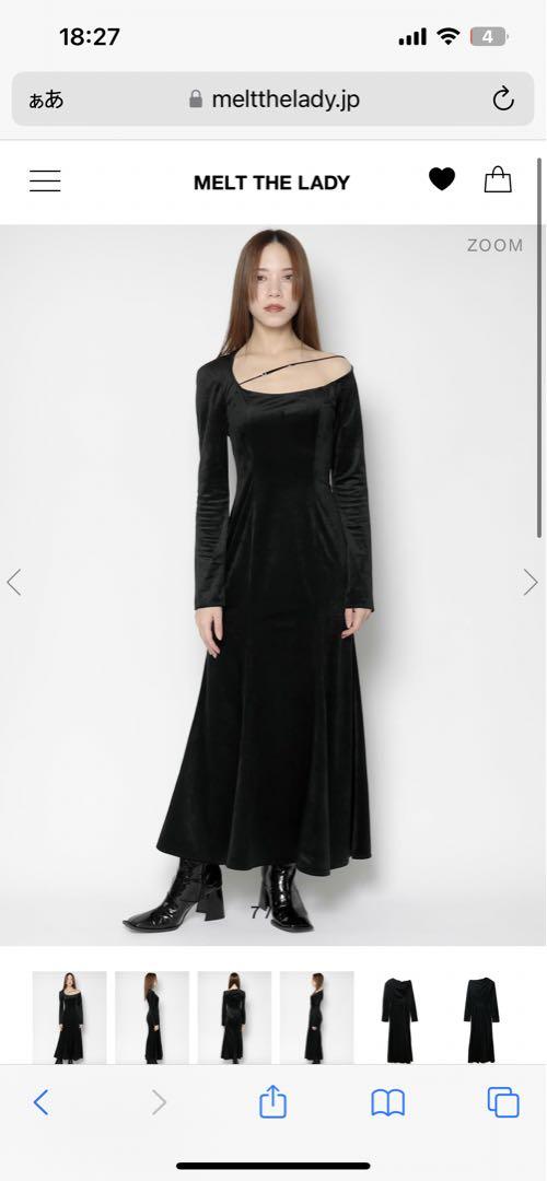 melt the lady curve open dress