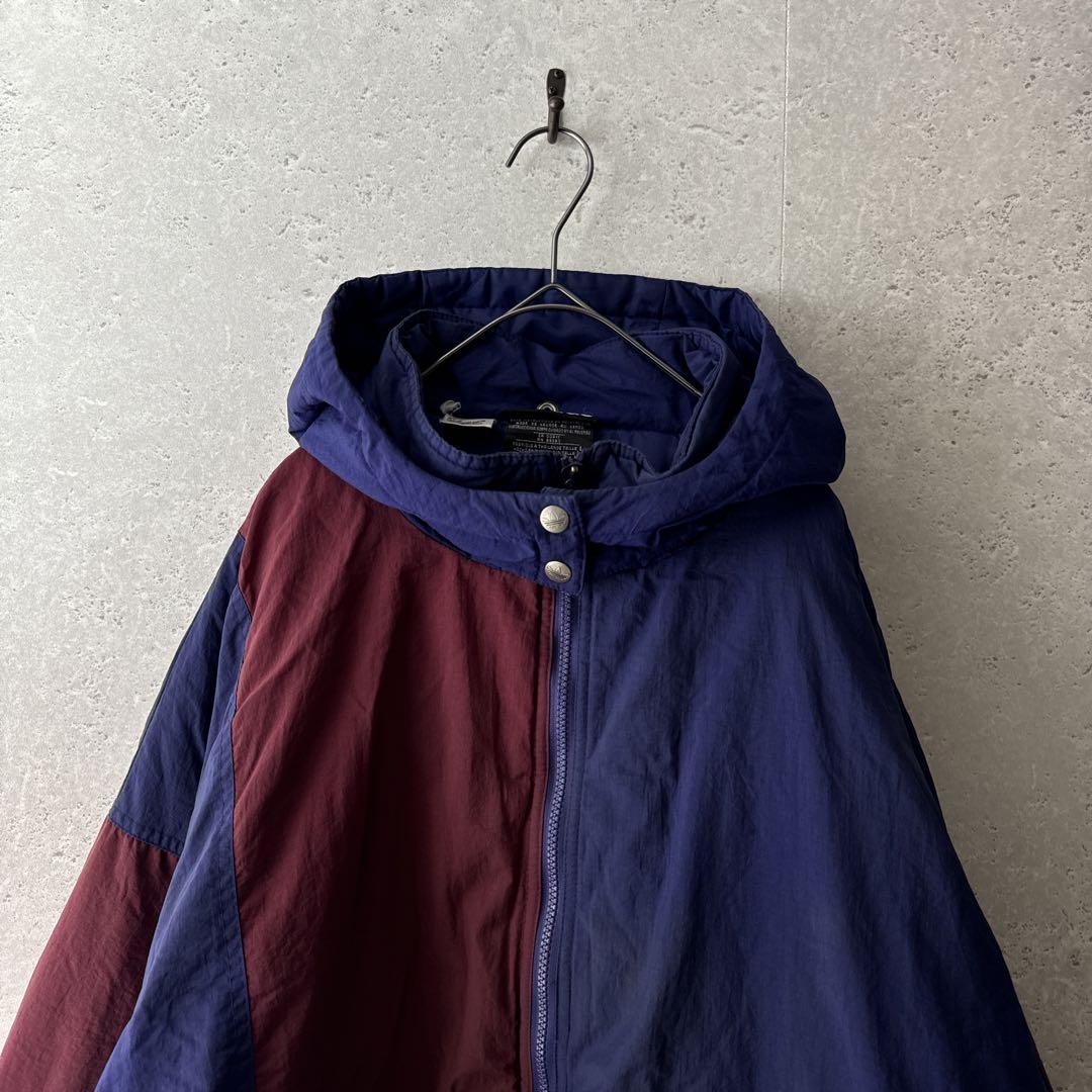 D48 NewVintage古着90's紺色adidasウォームアップジャケット D48 NewVintage古着90's紺色adidasウォームアップジャケット