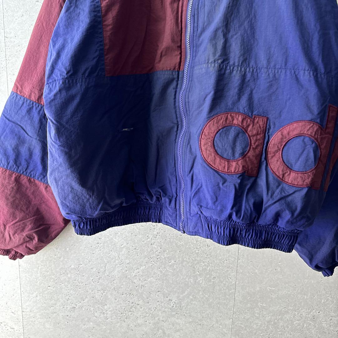 D48 NewVintage古着90's紺色adidasウォームアップジャケット D48 NewVintage古着90's紺色adidasウォームアップジャケット