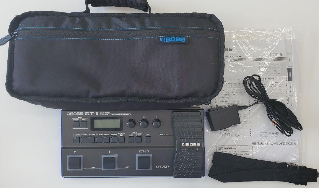 BOSS GT-1 ／新品同様(開封のみ)、未使用、汎用アダプター付き BOSS GT-1 【純正ケース+アダプターセット】 ｜イケベ楽器店