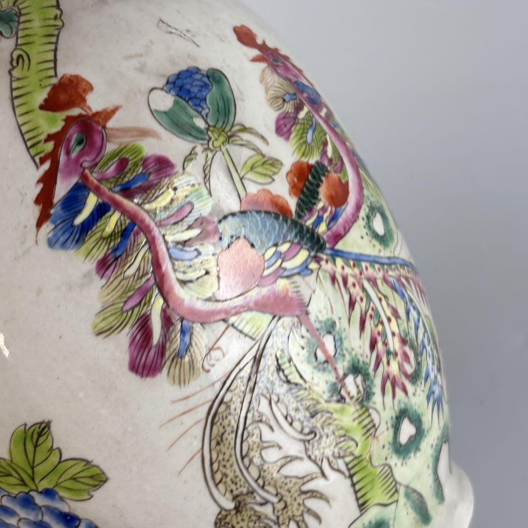 粉彩 壷 罐 中国　色絵 陶磁器 中国 時代 粉彩 壷 罐 中国 色絵 陶磁器 飾壺 花器 - メルカリ