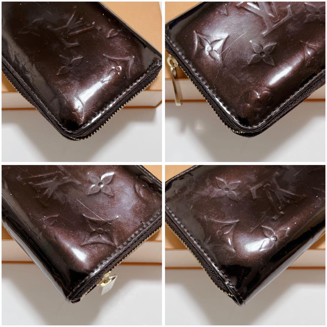 ルイヴィトン　ヴェルニ　コインケース　キーケース　アマラント 美品 ルイヴィトン ジッピーコインパース ヴェルニ コインケース