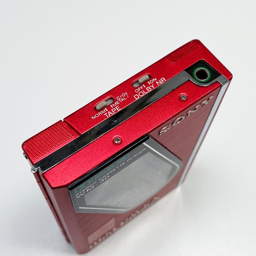 メンテナンス品 SONY WALKMAN WM-30 カセットプレーヤー レッド メンテナンス品 SONY WALKMAN WM-30 カセットプレーヤー レッド