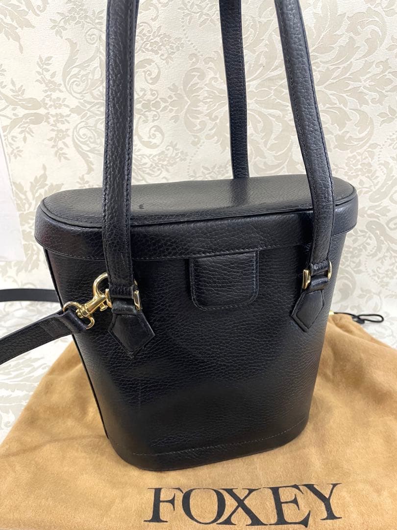 注目ブランド サフィアーノ FOXEY レザー バッグ ハンド ショルダー