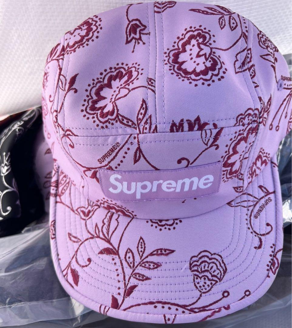 Supreme Floral Jacquard Camp Cap 