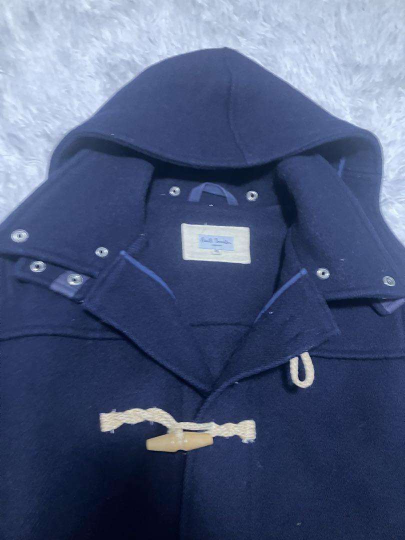 極美品　ポールスミス　ダッフルコート　ロング　ネイビー　M ウール　メンズ