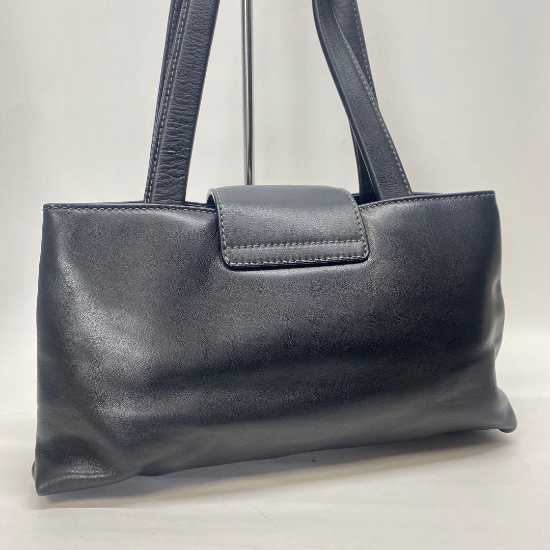 BVLGARI ショルダーバッグ ブラック レザー ブルガリ ビンテージ BVLGARI ショルダーバッグ ブラック レザー ブルガリ ビンテージ