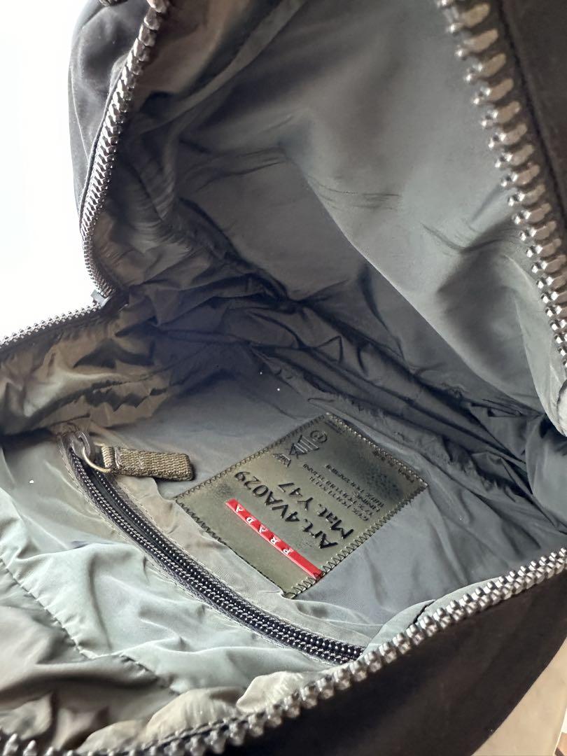 本物☆PRADA スポーツ プラダ ナイロン ミニトートバッグ ハンドバッグ 黒