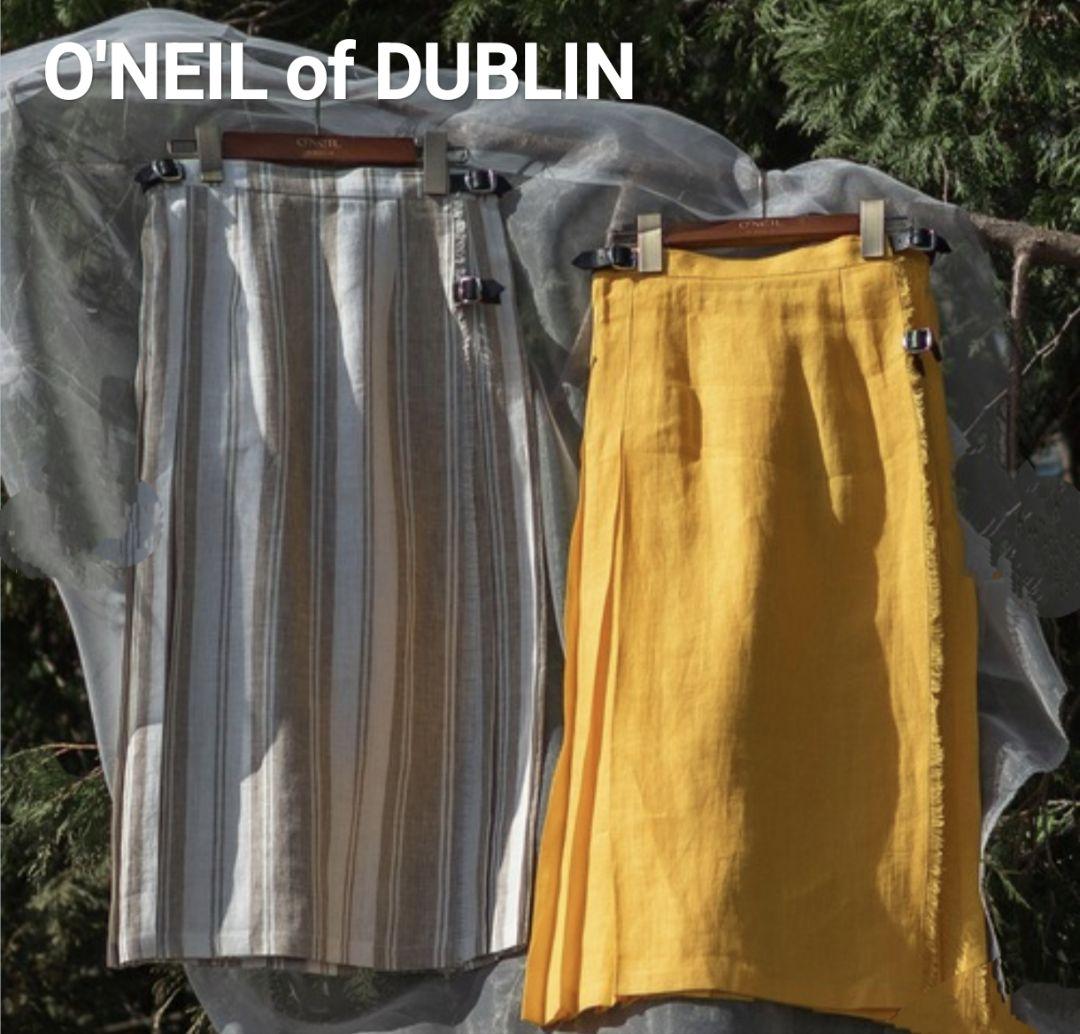 O'NEIL of DUBLIN オニールオブダブリン リネンキルトスカート