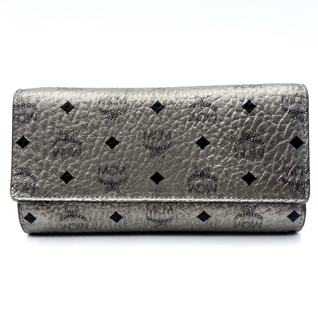 MCM エムシーエム 長財布 ロングウォレット シルバー 収納◎