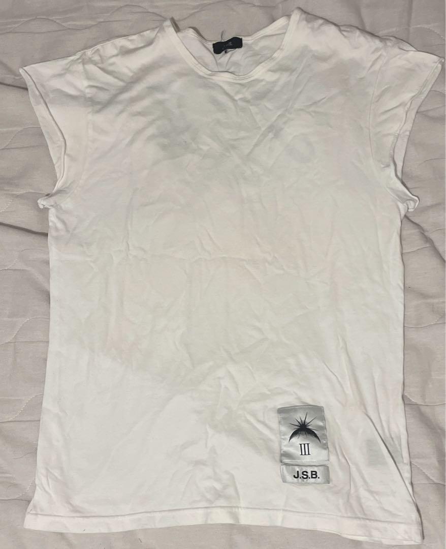 三代目JSB J.S.B. ホワイト ノースリーブTシャツ　サポートウェア JSB Tシャツ ノースリーブ 三代目 ホワイト J Soul brothers