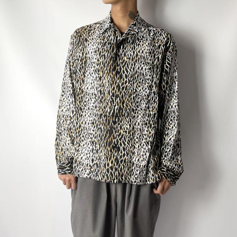 23AW マインデニム Leopard Open Collar SH 1 WPT