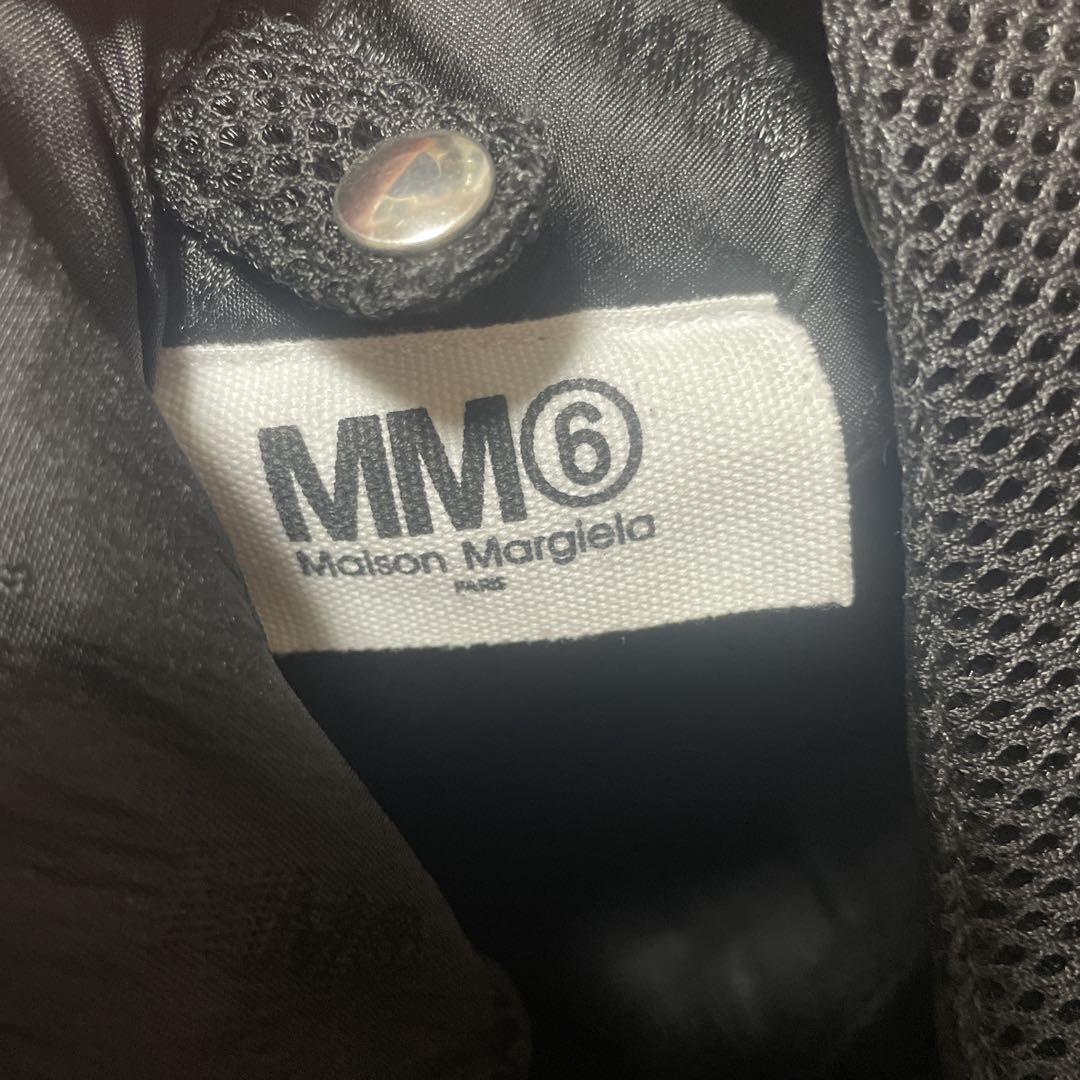MM6 Maison Margiela ブラックメッシュトートバッグ
