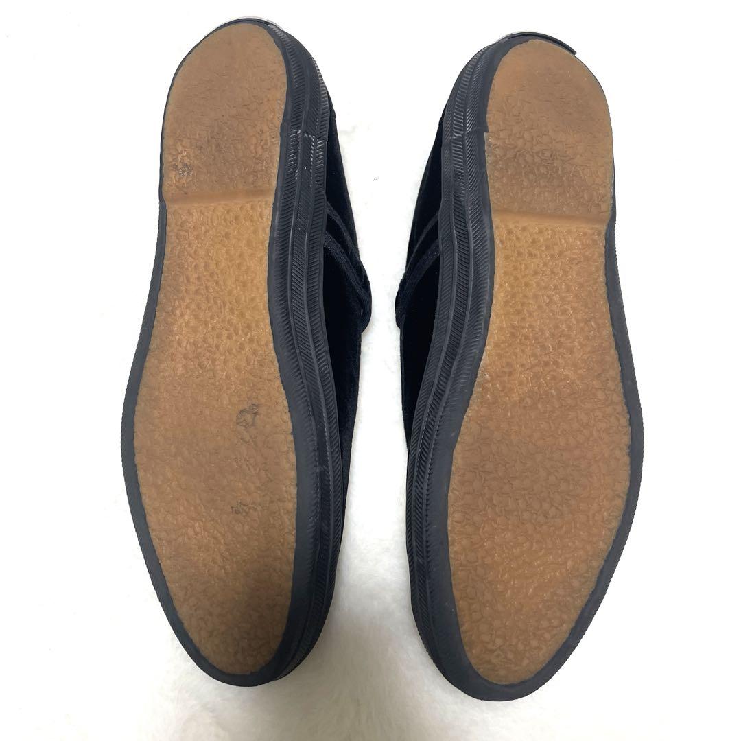 [美品] ORCIVAL オーシバル　ベルベットストラップシューズ　バレエ