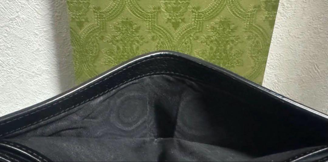美品 GUCCI グッチ レザー ウォレット 財布 二つ折り