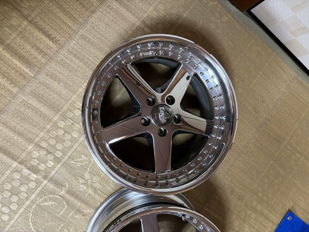 work エクイップ 18インチ インナーリム 6.5J 歪みなし2つ