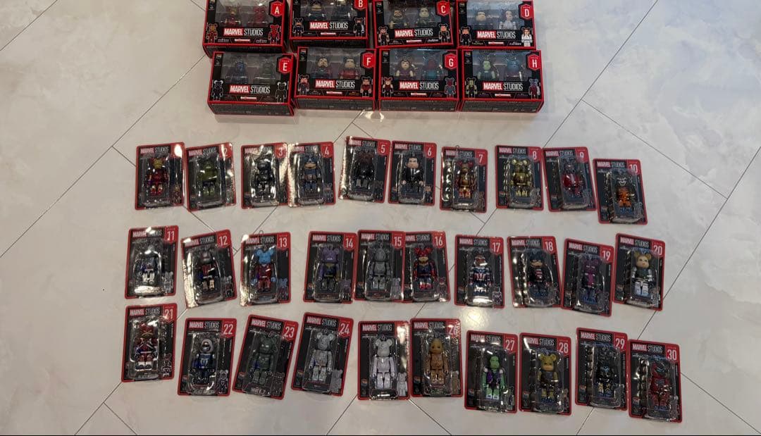 MARVEL ベアブリック　ハッピーくじ　セット