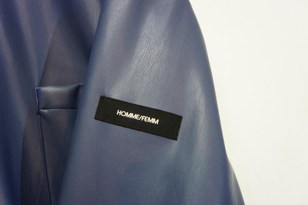 正規店特価 SYU. HOMME FEMM シュウ フェイクレザー ジャケット1104L Q7d9i-m75181657514 定番お買い得