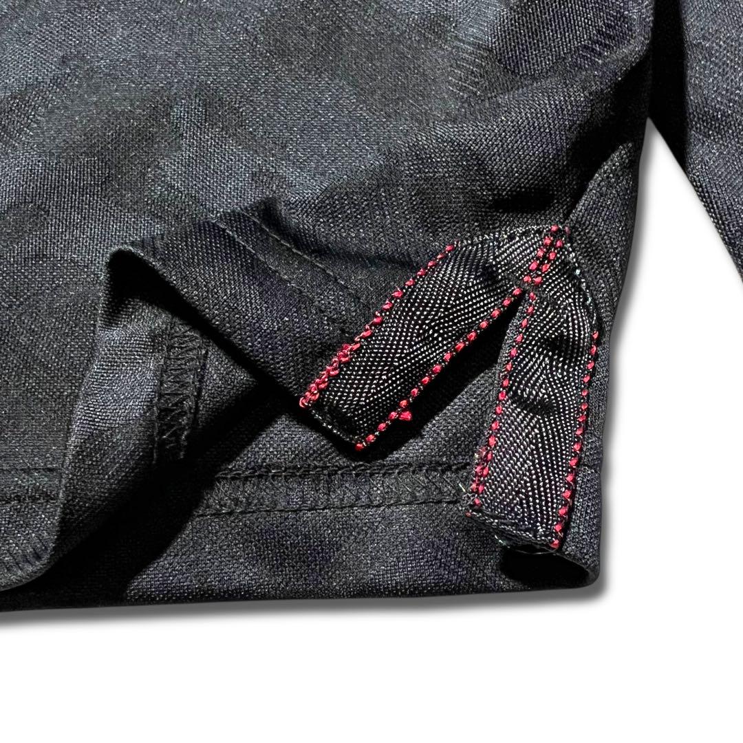 極美品 BRIFING GOLF カモ ポロシャツ 長袖 M ブラック ロゴ 極美品 BRIFING GOLF カモ ポロシャツ 長袖 M ブラック ロゴ