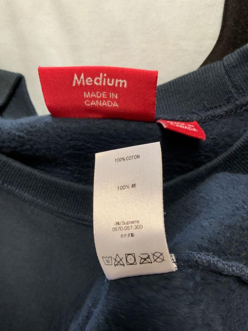 SUPREME スウェット ネイビー M