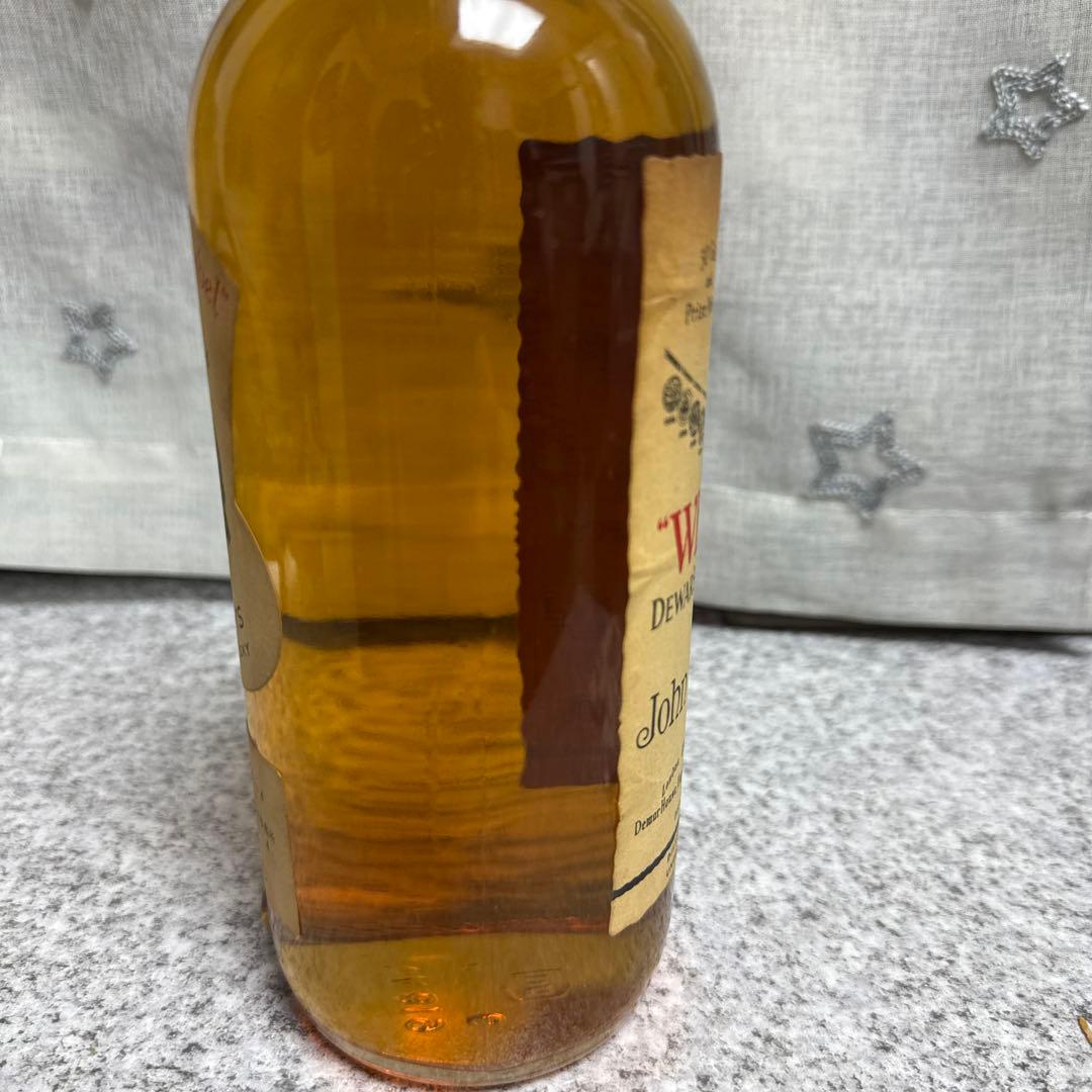 古酒未開栓デュワーズホワイトラベル特級 黒紋章 白キャップ