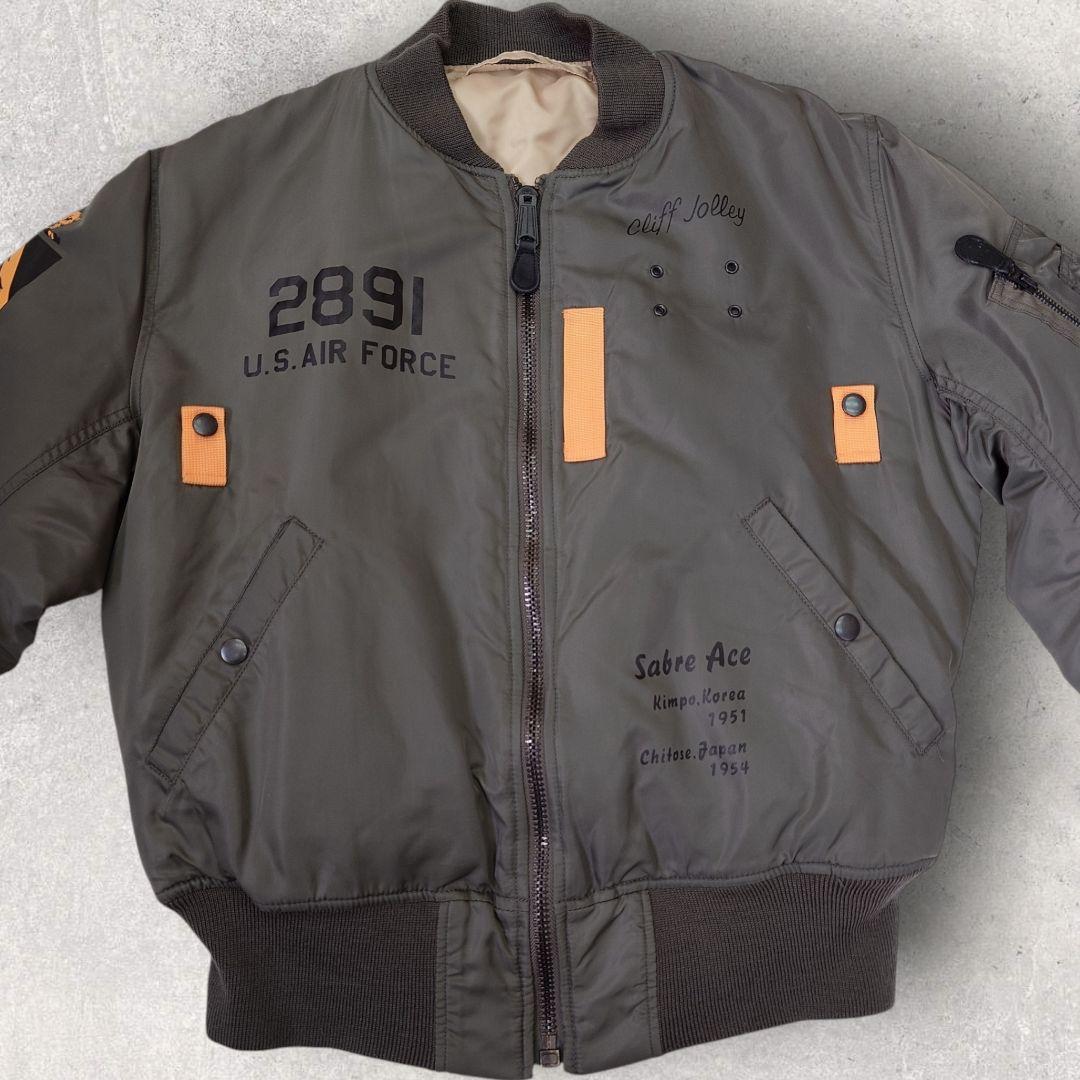 【貴重】AVIREX アヴィレックス ジョリーロジャー MA-1 ジャケット M